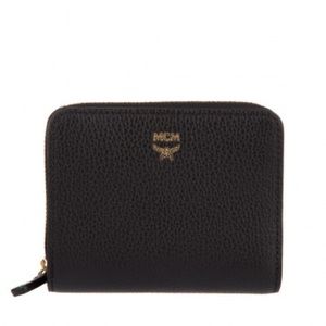 NEW MCM Milla Mini Zipped Wallet Black
